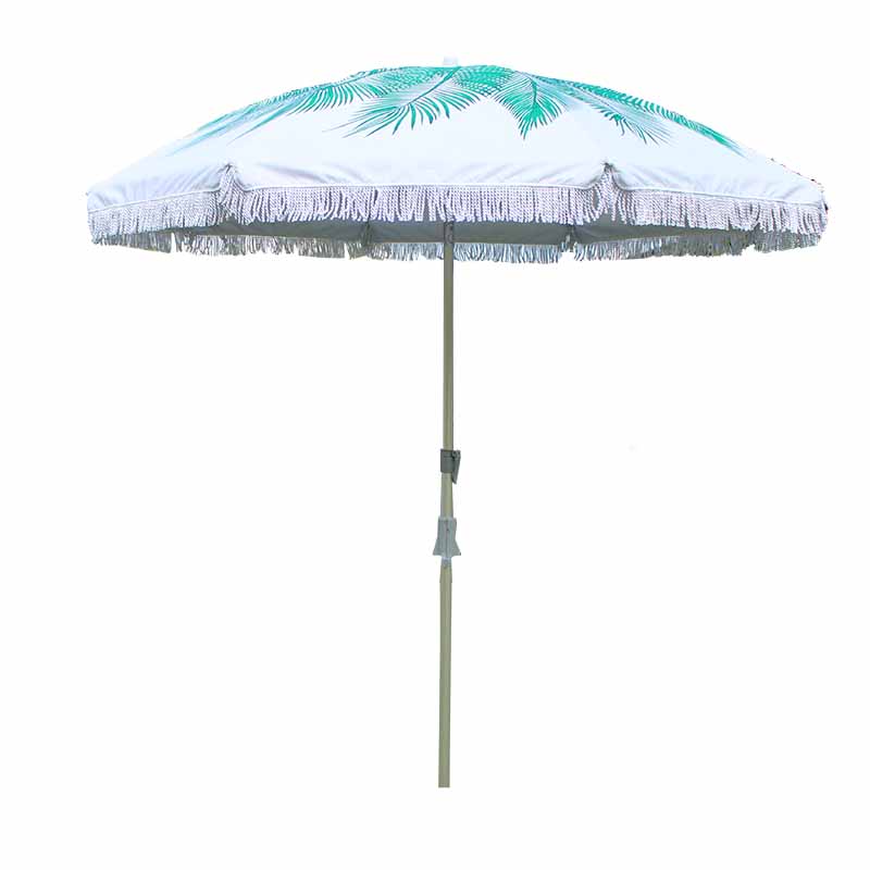 Alu Beach Umbrella with Tassel BU1928-4